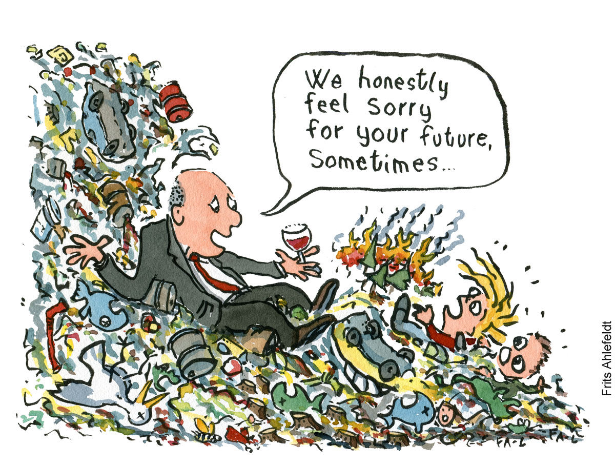 Cartoon Climate illustration by Frits Ahlefeldt