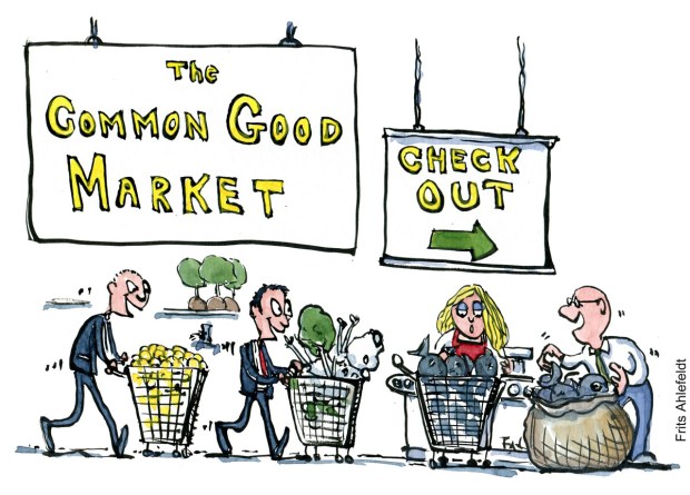 Climate cartoon illustration by Frits Ahlefeldt